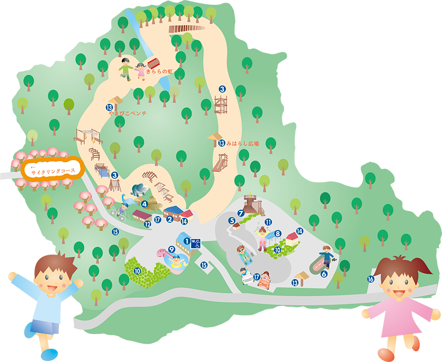 四日市スポーツランド全体マップ